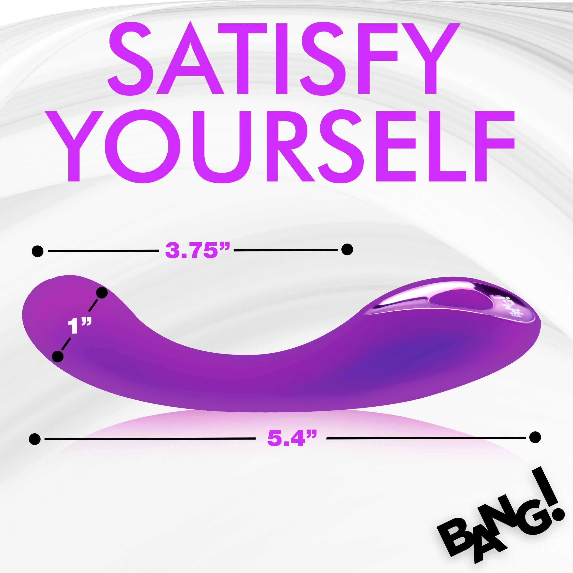Bang! G-Spot Silicone Vibrator - Pink Purple
