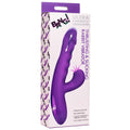 Bang! Thrusting and Sucking Silicone Rabbit Vibrator Purple