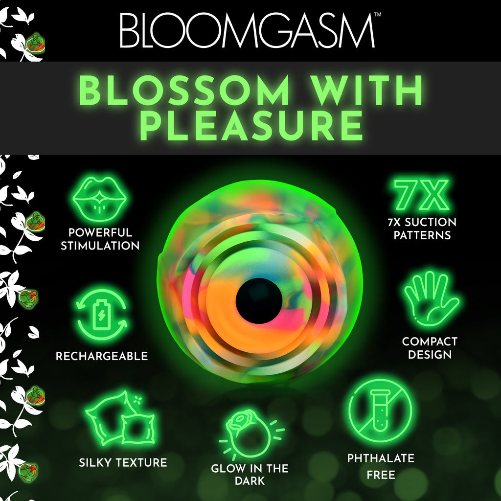 Bloomgasm Glow Rose Glow-in-the-Dark Clitoral Stimulator Multi