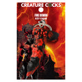 Creature Cocks Fire Demon Mini Dildo Key Chain Red
