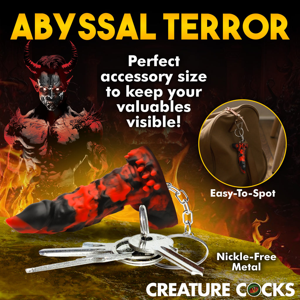 Creature Cocks Fire Demon Mini Dildo Key Chain Red