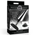 Master Series Butt Slut Metal & Silicone Butt Plug Black