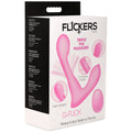 Inmi G-Flick G-Spot Flicking Silicone Vibrator with Remote Pink