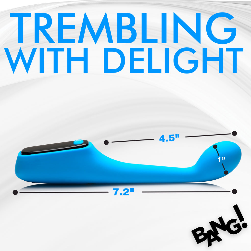 Bang! Silicone G-spot Vibrator with Digital Display Blue