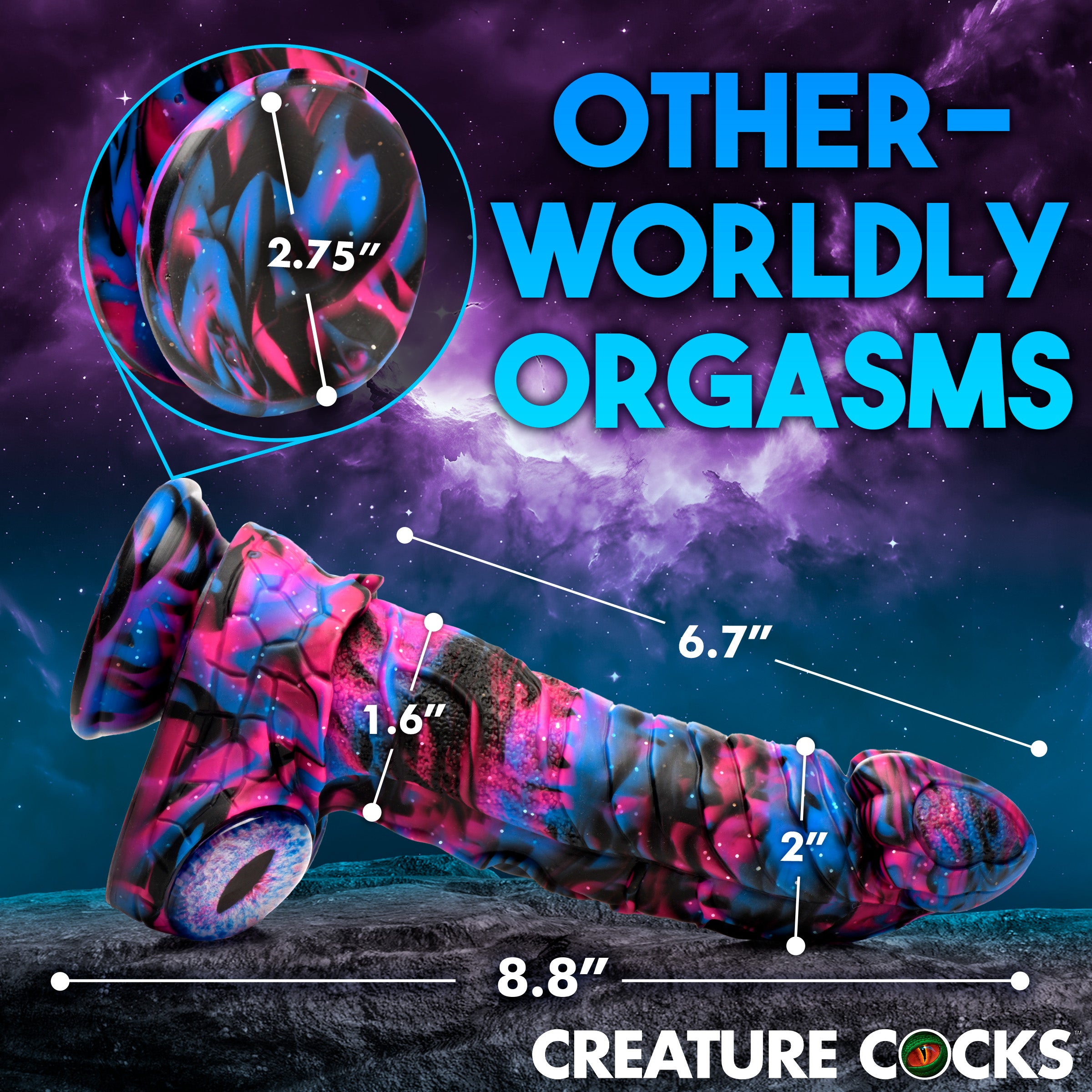 Creature Cocks Alienoid Silicone Dildo Multi