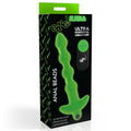 Bang! Glow-in-the-Dark Silicone Anal Beads Green