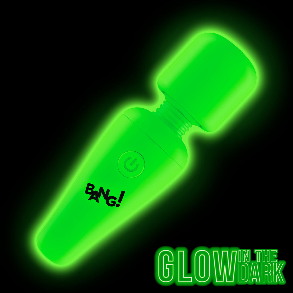 Bang! Glow-in-the-Dark Silicone Wand Green