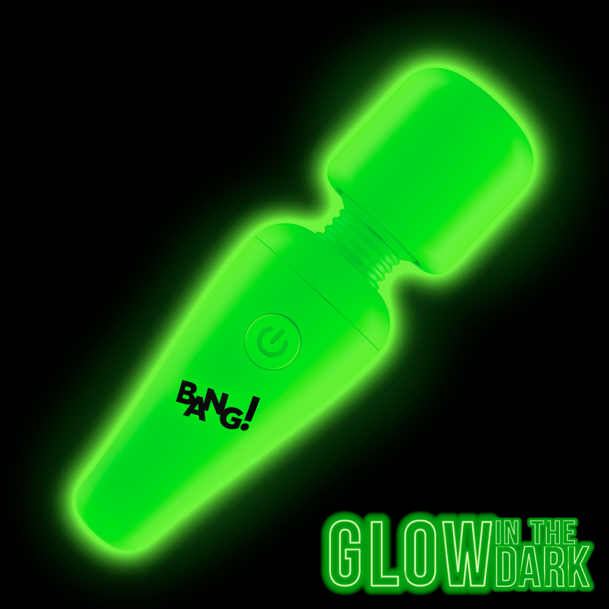Bang! Glow-in-the-Dark Silicone Wand Green