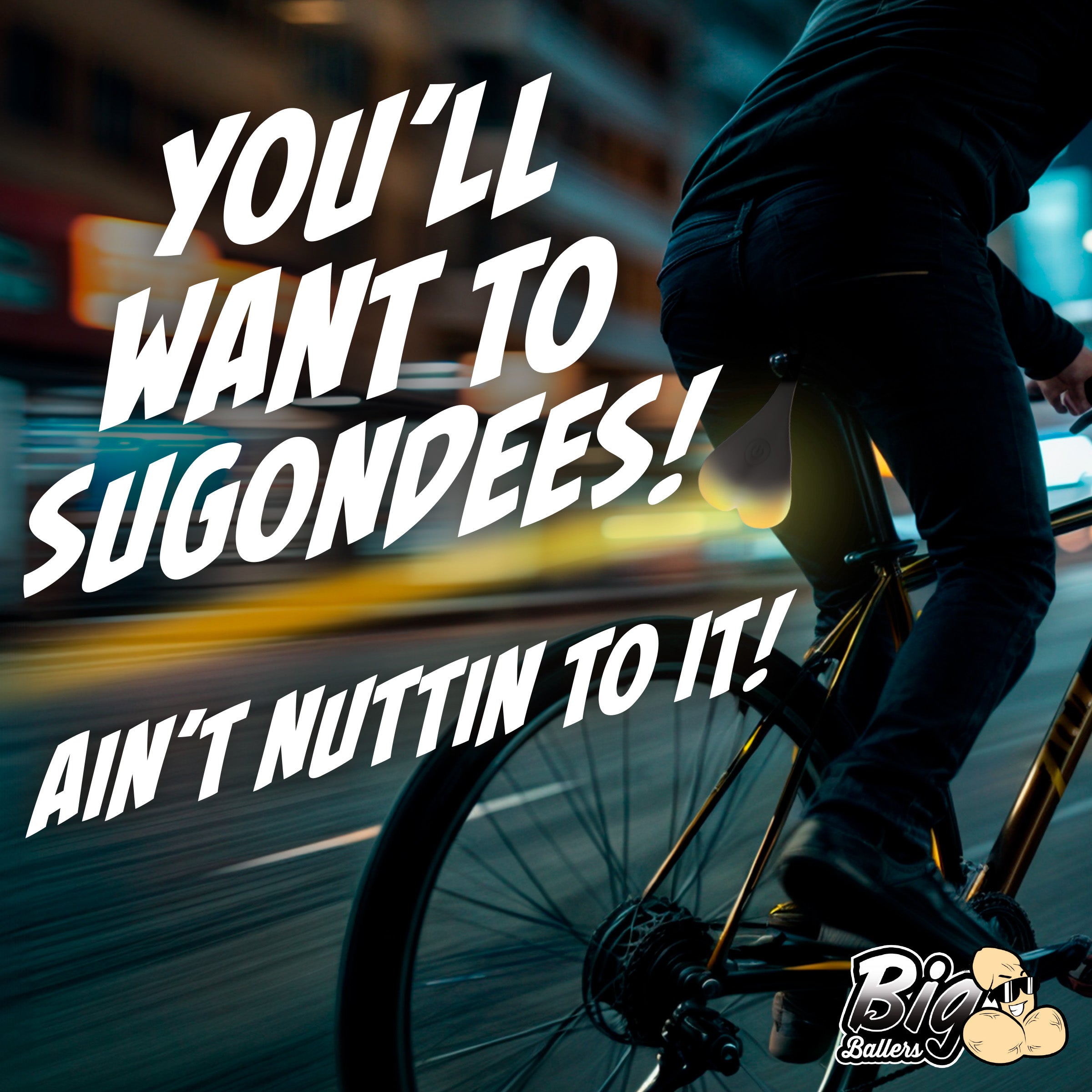 Big Ballers Teeny Weeny Truck Nuts - Light Black