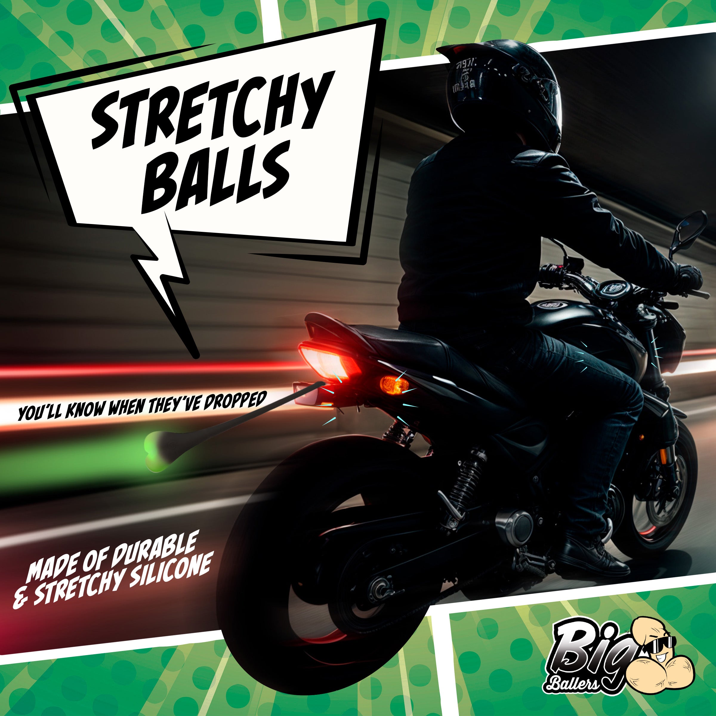 Big Ballers Teeny Weeny Truck Nuts - Light Black