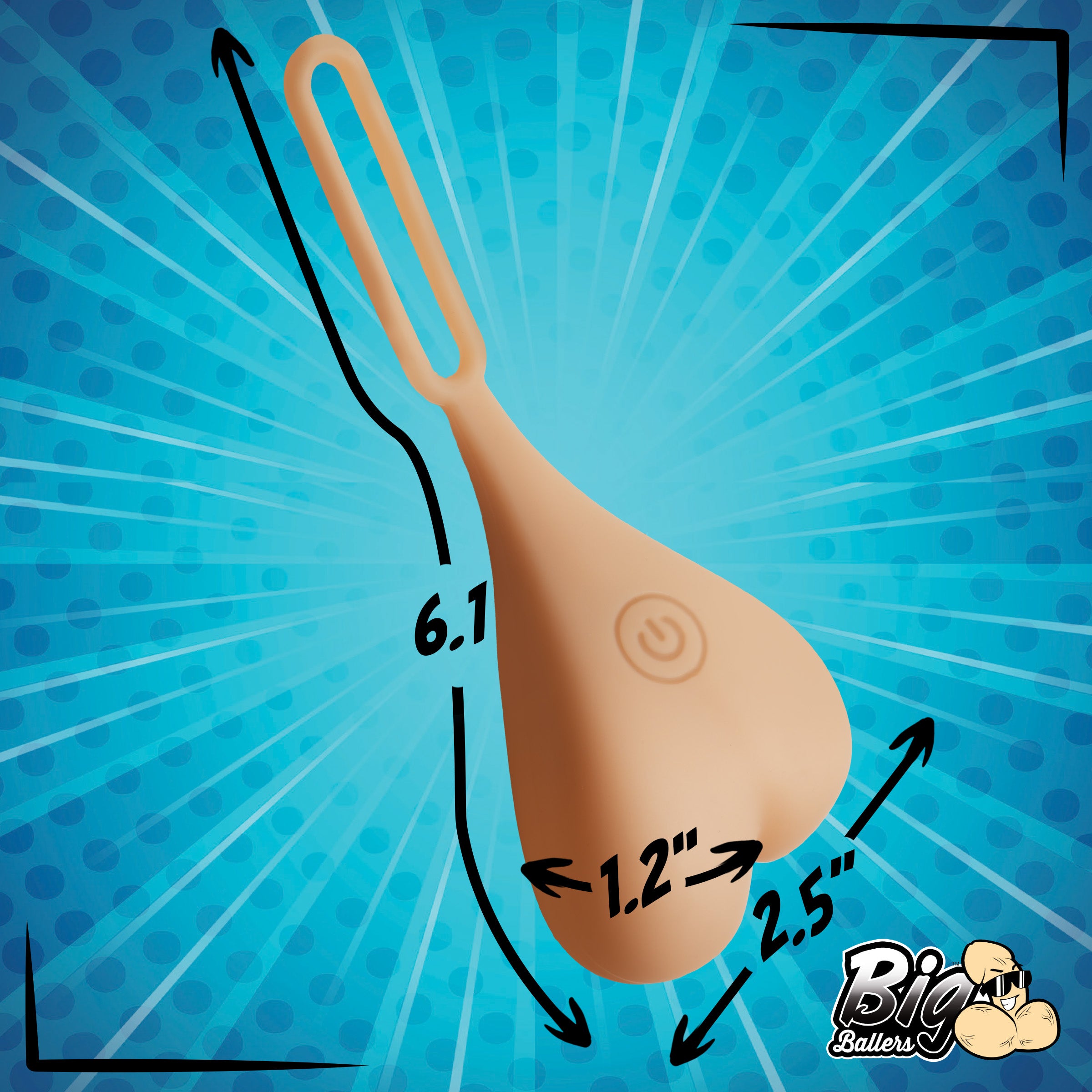 Big Ballers Teeny Weeny Truck Nuts - Light Flesh