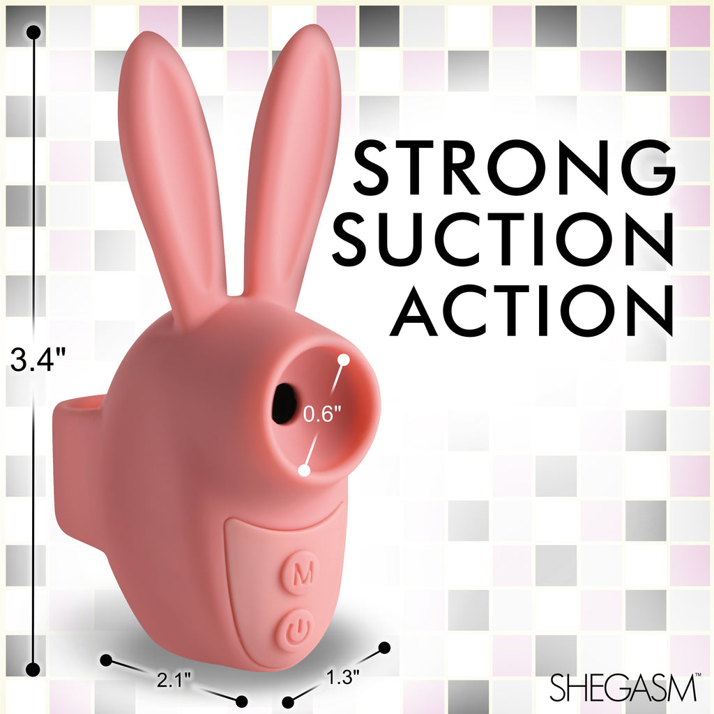 Shegasm Sucky Bunny Clit Stimulator - Pink Pink