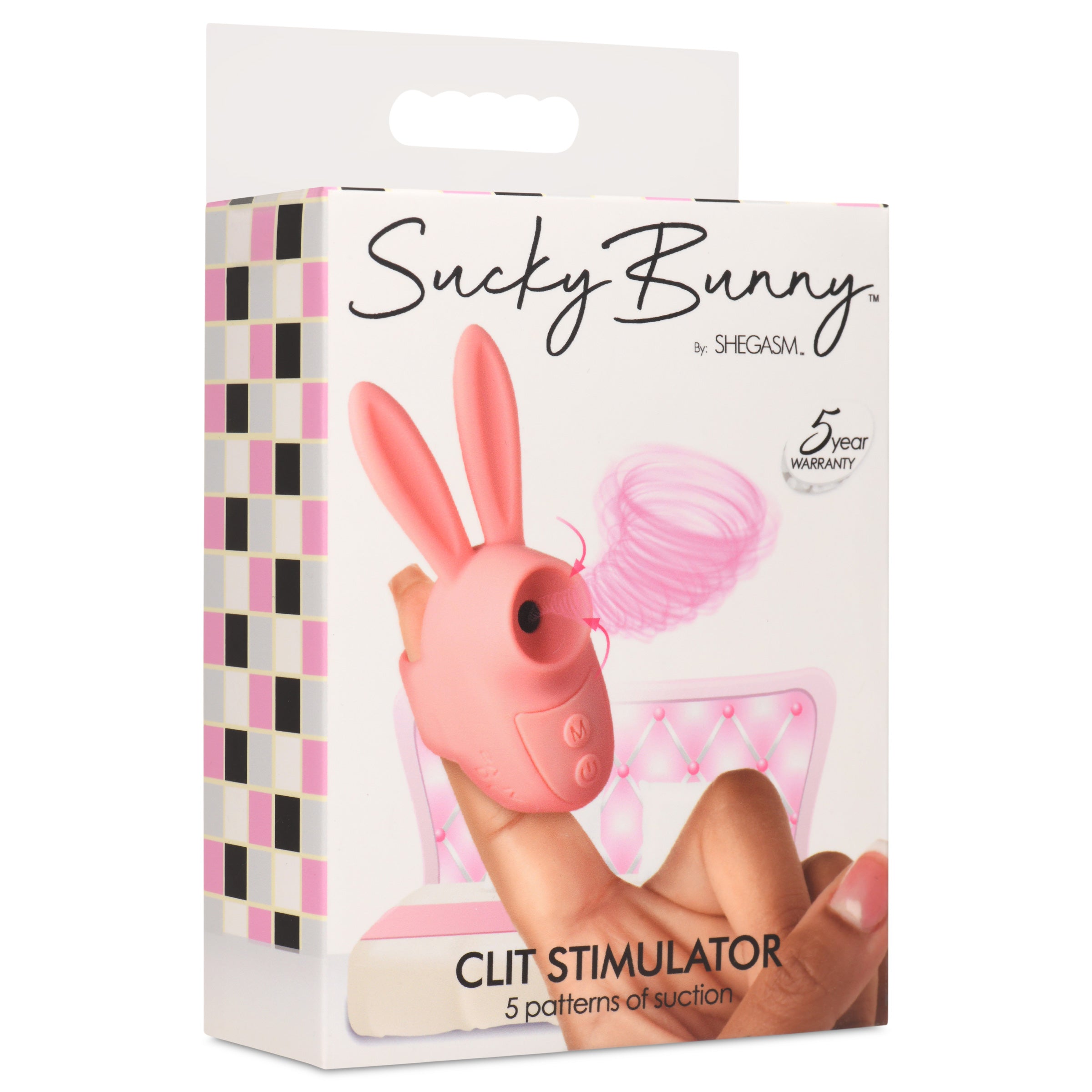 Shegasm Sucky Bunny Clit Stimulator - Pink Pink