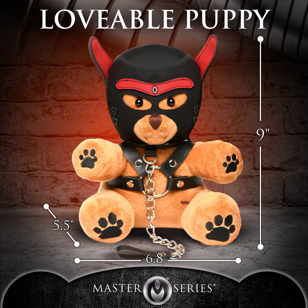 Master Series Pup Bear with Removeable Muzzle and Hood Brown