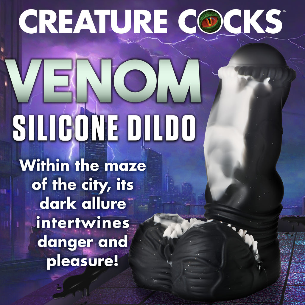 Creature Cocks Venom Silicone Dildo Black