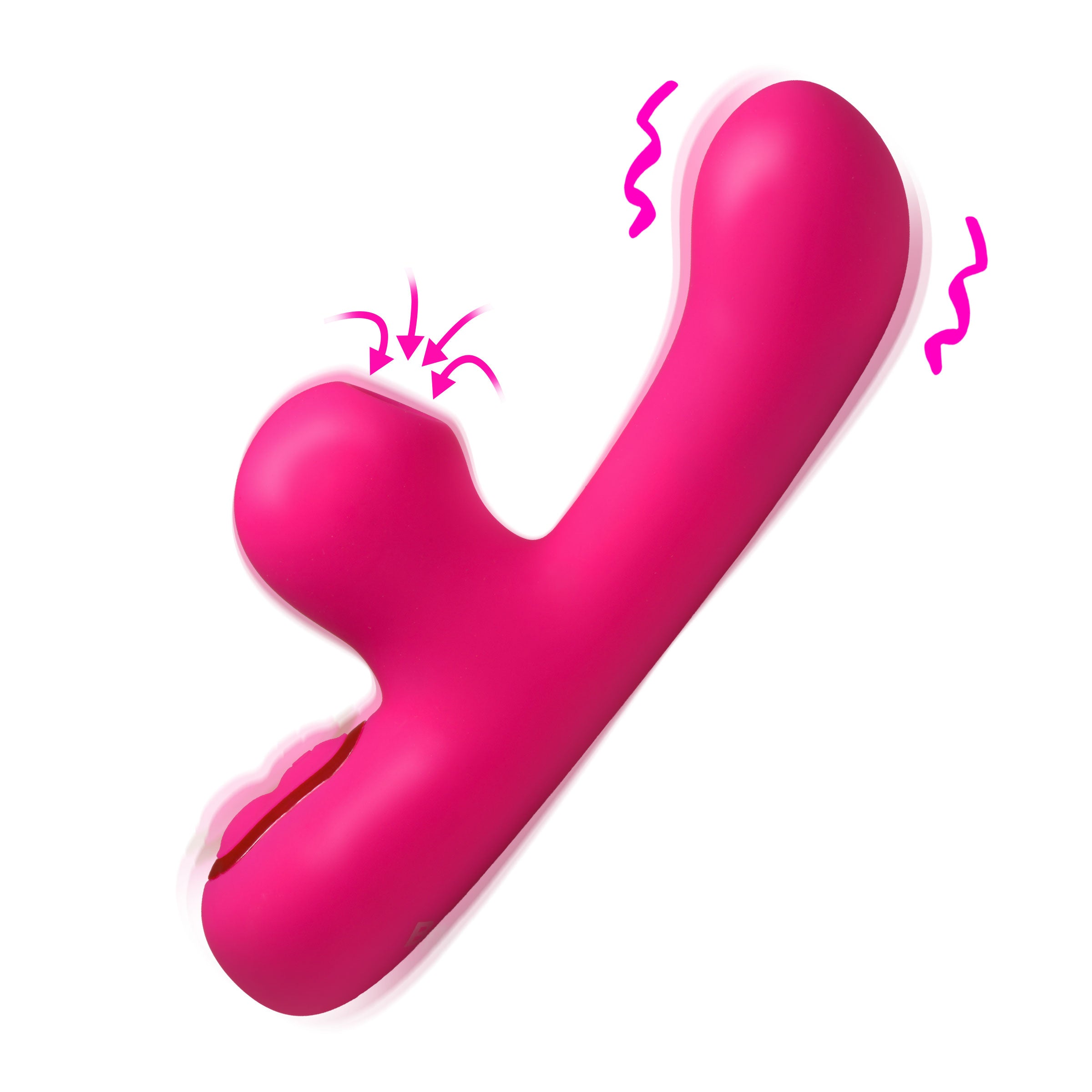 Bang! Mini Suction Silicone G-Spot Rabbit Vibrator Pink