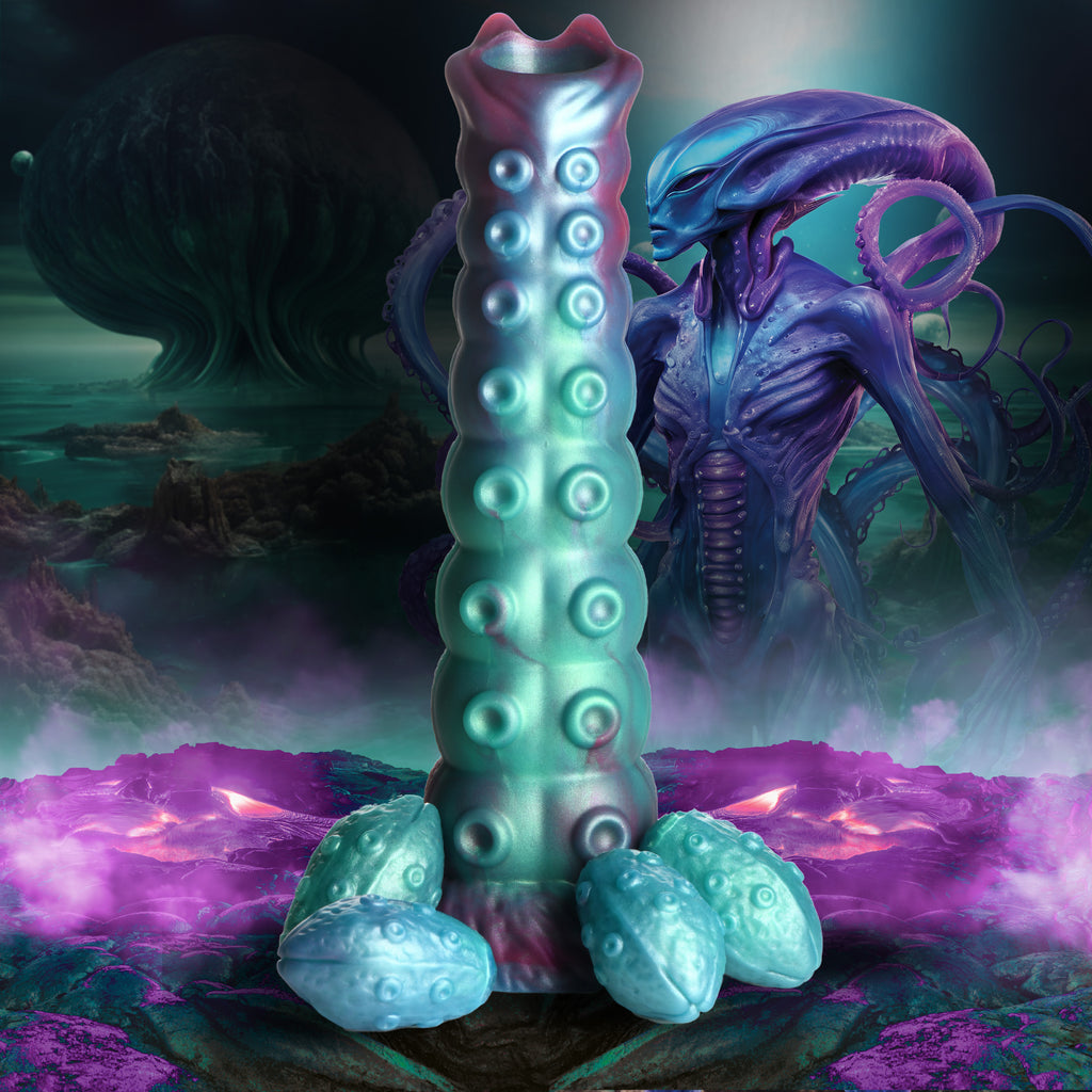 Creature Cocks Galactic Breeder Ovipositor Silicone Dildo Multi