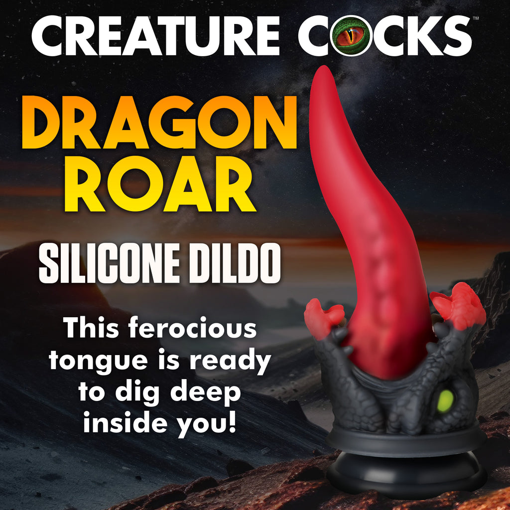 Creature Cocks Dragon Roar Silicone Dildo Multi
