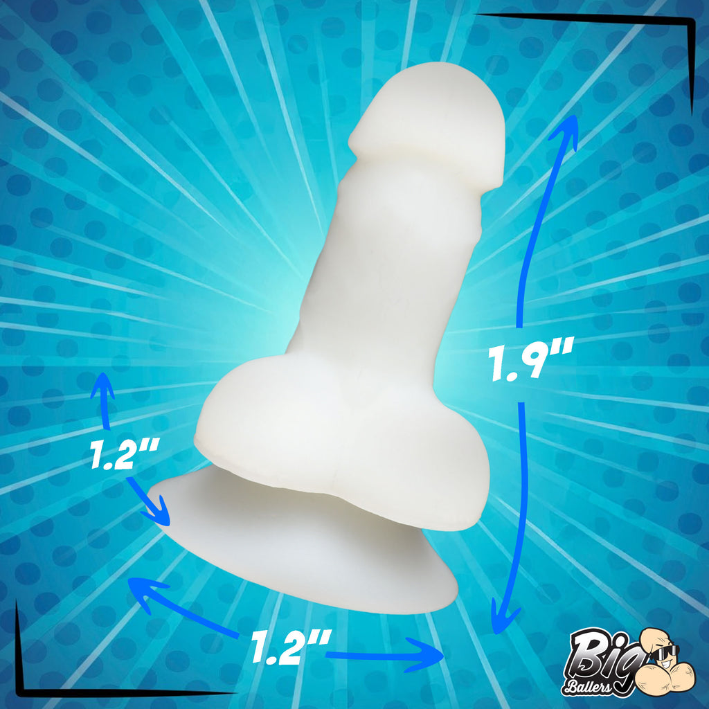 Big Ballers Glow-In-The-Dark Suction Snap-on Peckers Green