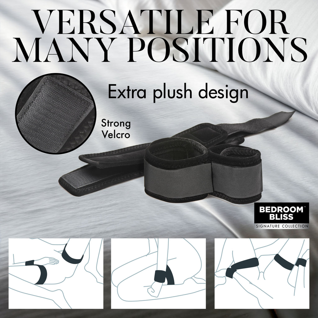 Bedroom Bliss Signature Collection Wrist to Ankle Restraints Black
