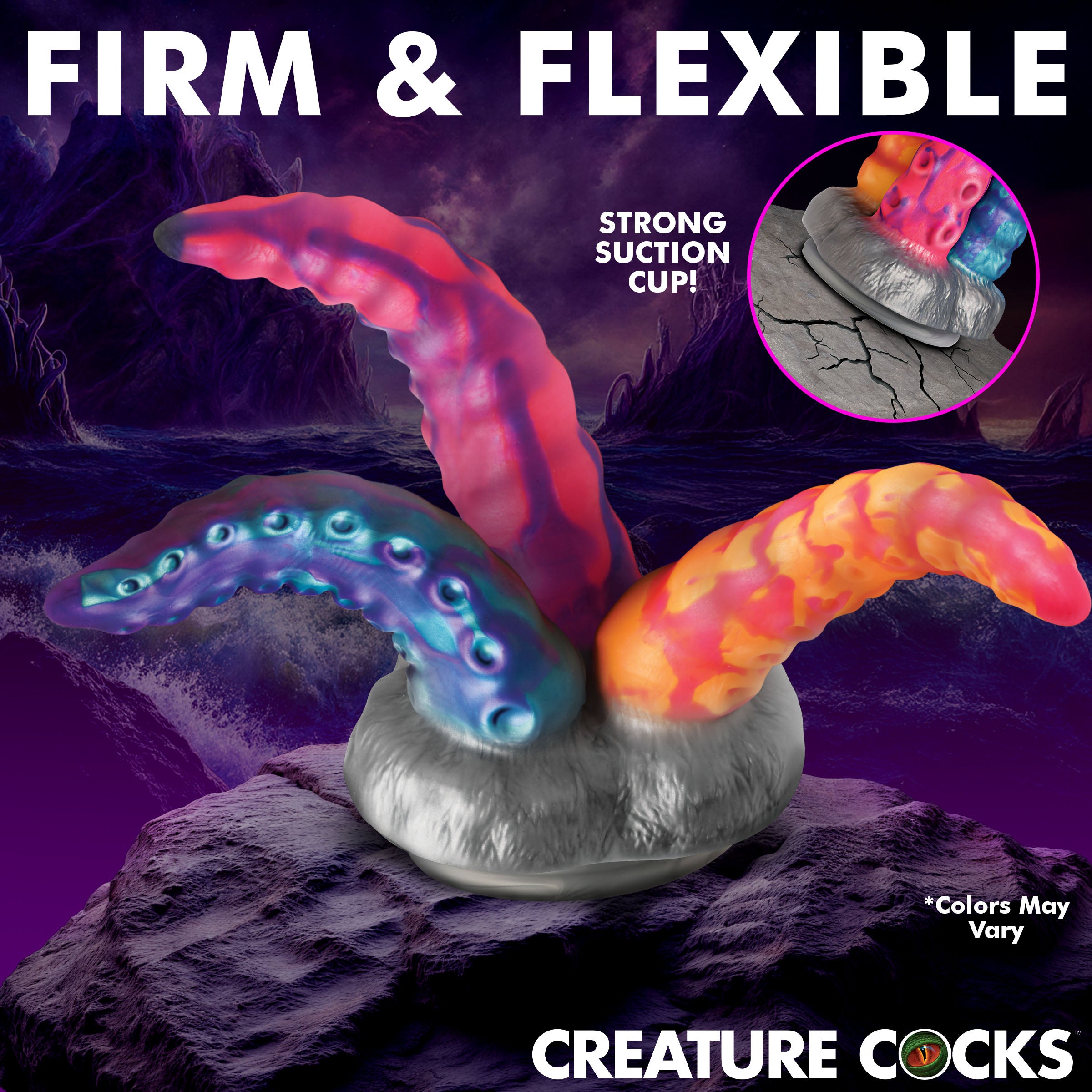 Creature Cocks Tenta-Trio Silicone Dildo Multi