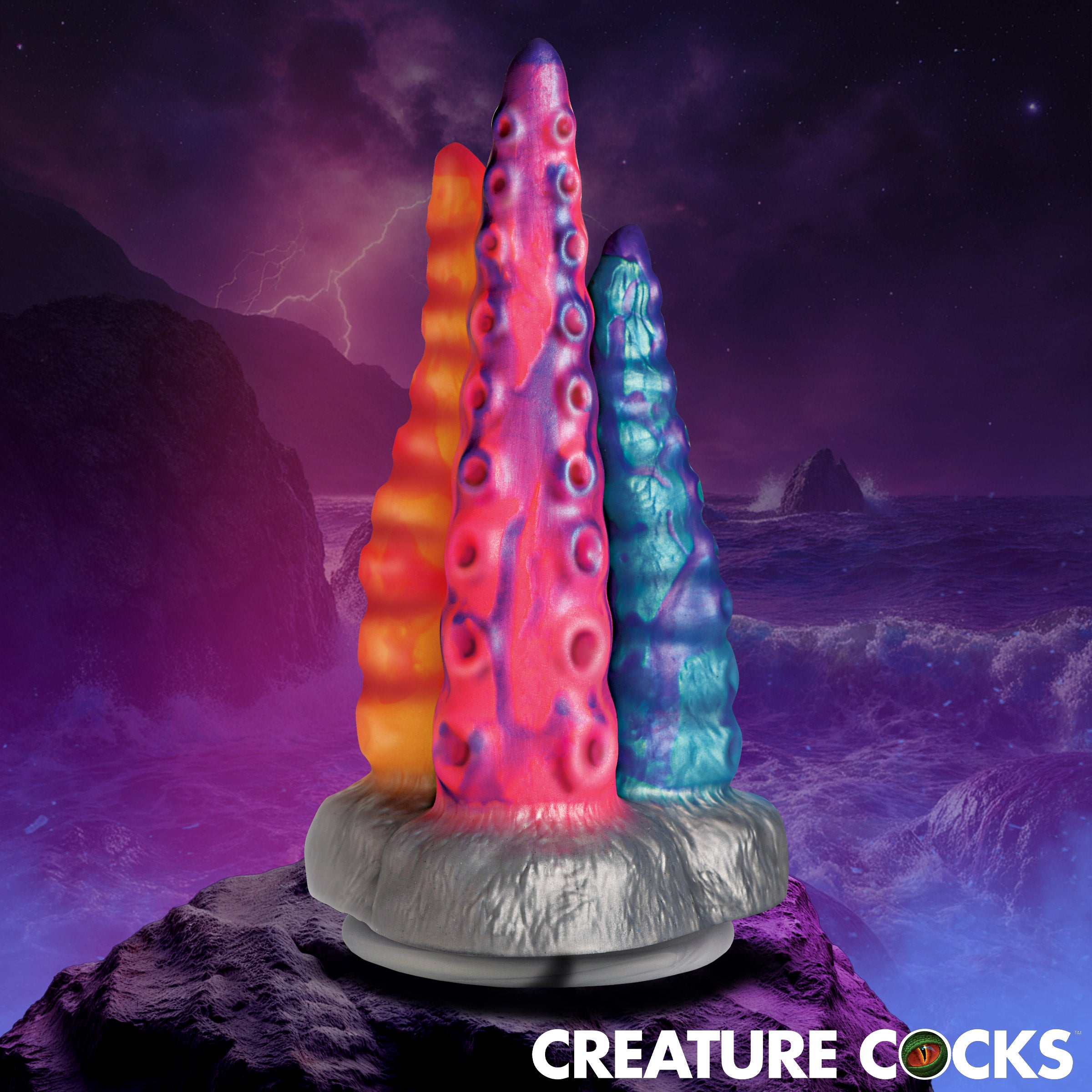Creature Cocks Tenta-Trio Silicone Dildo Multi