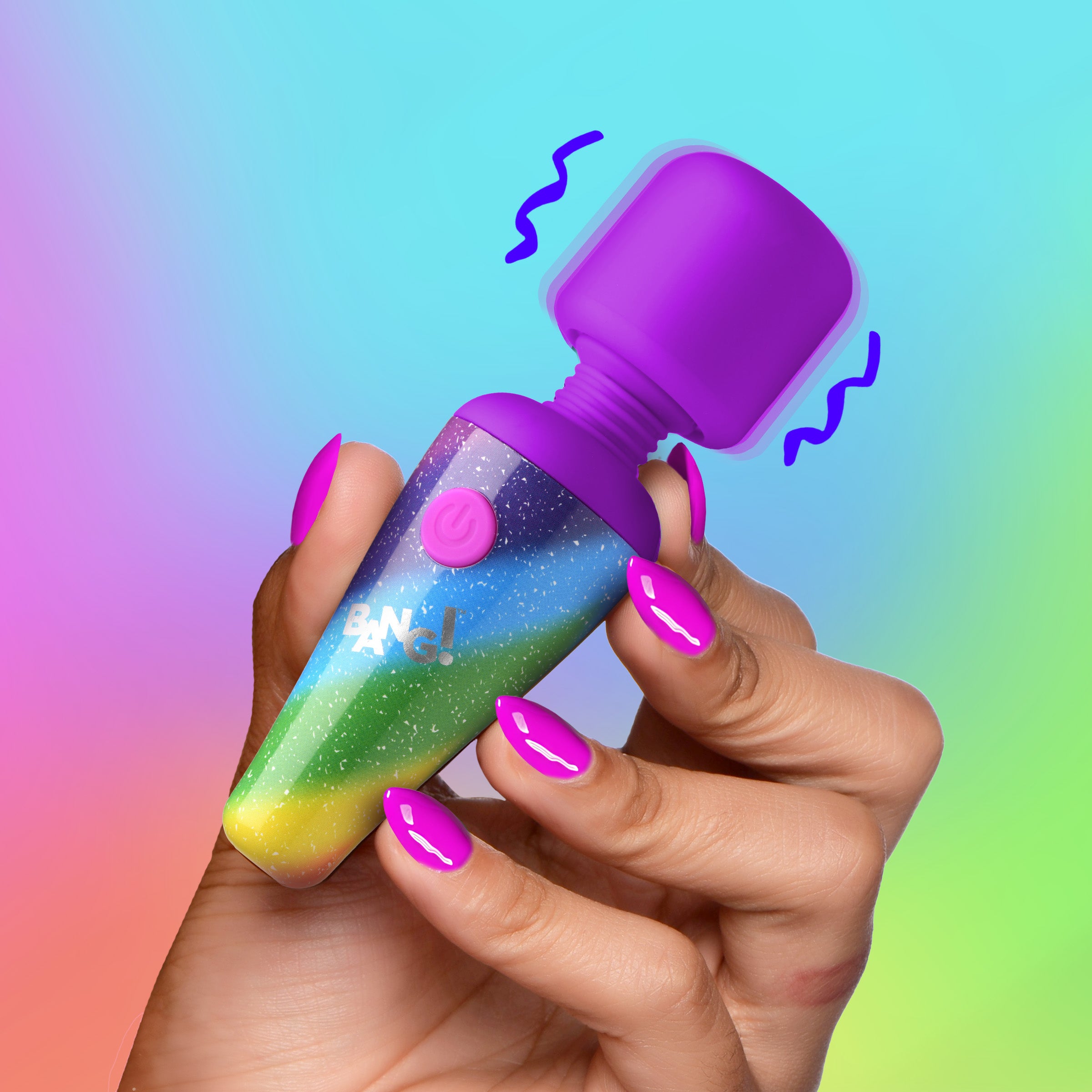 Bang! Rainbow Mini Silicone Wand Multi