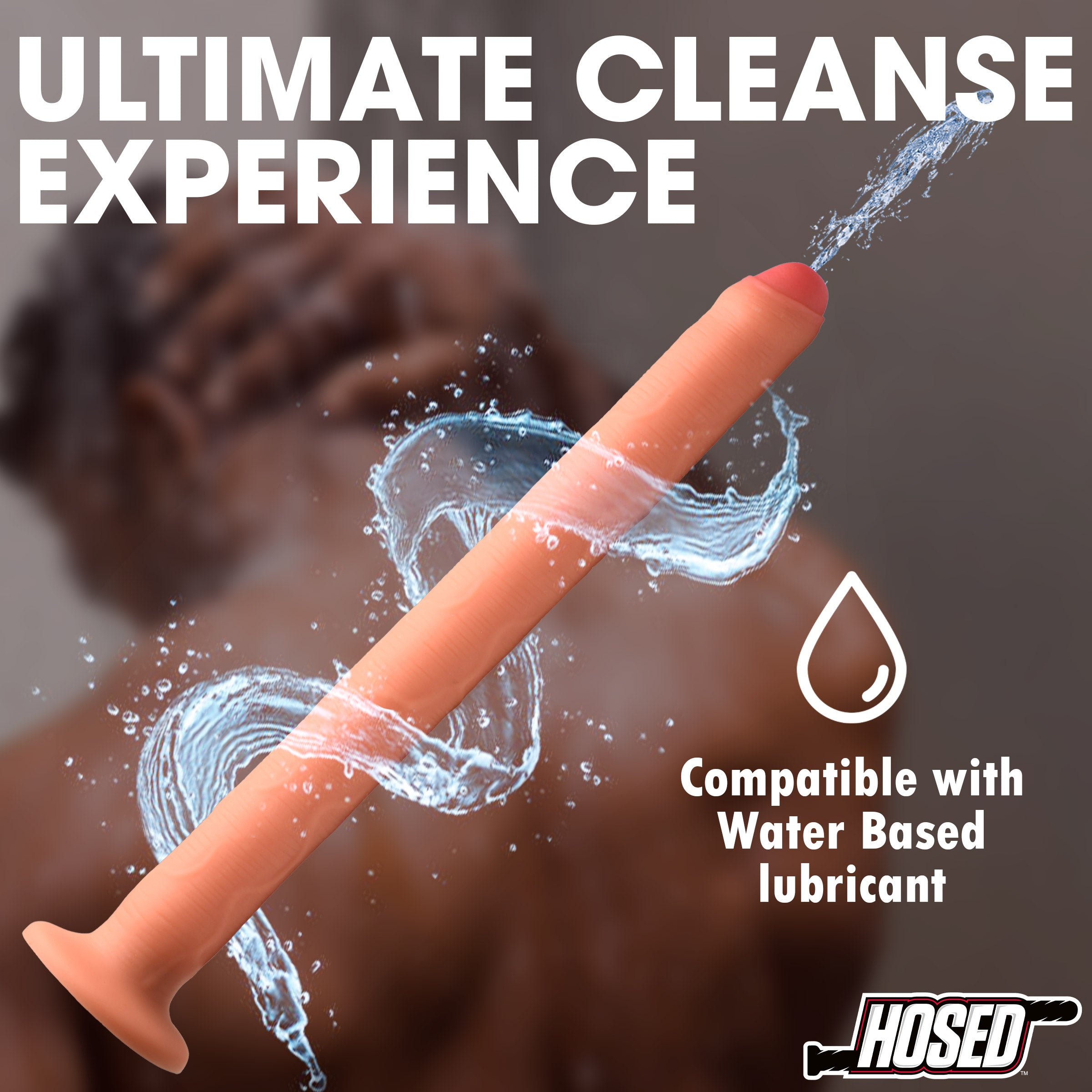 Hosed 15" Thick Enema Hose Flesh