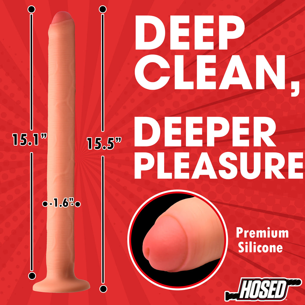 Hosed 15" Thick Enema Hose Flesh