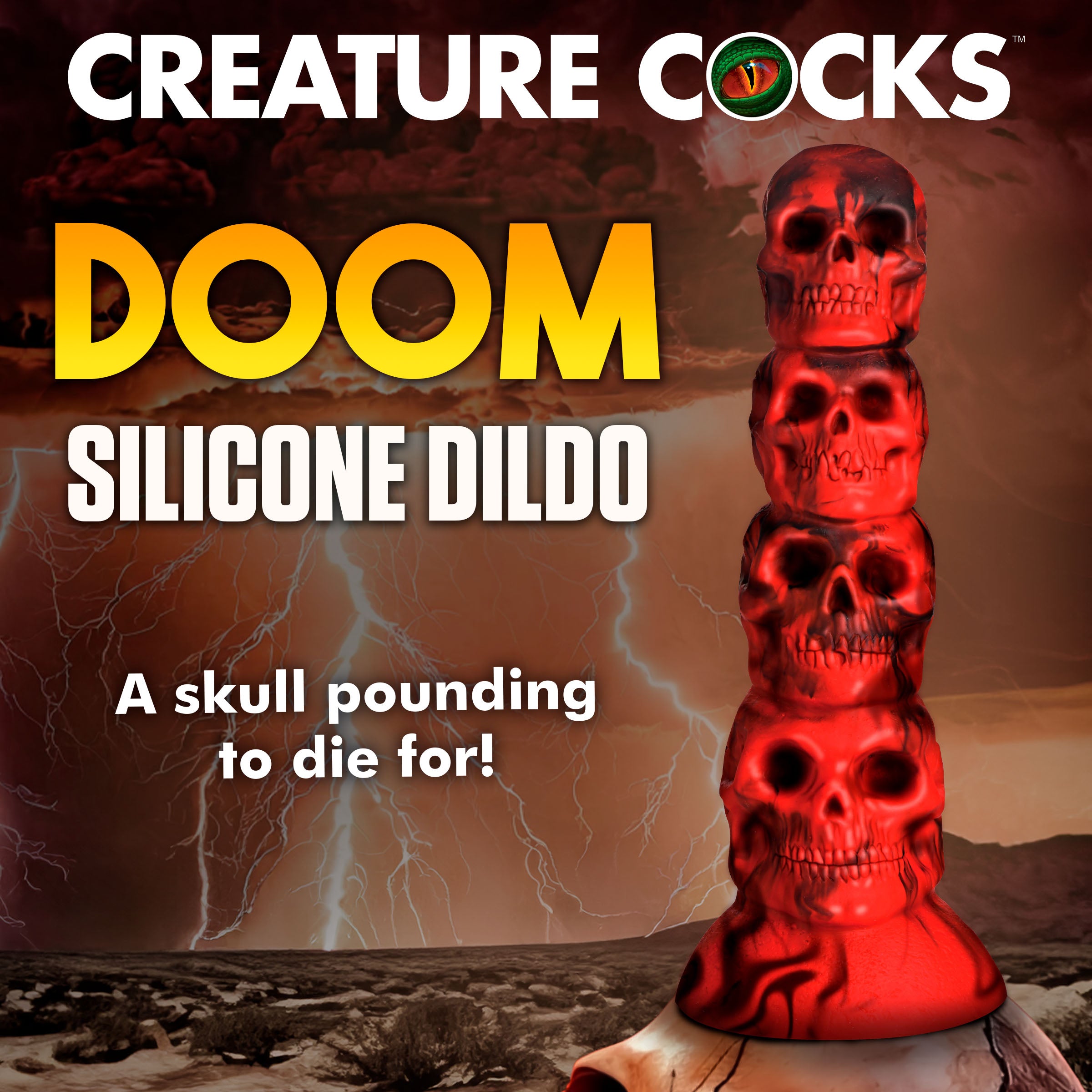 Creature Cocks Doom Silicone Dildo Multi