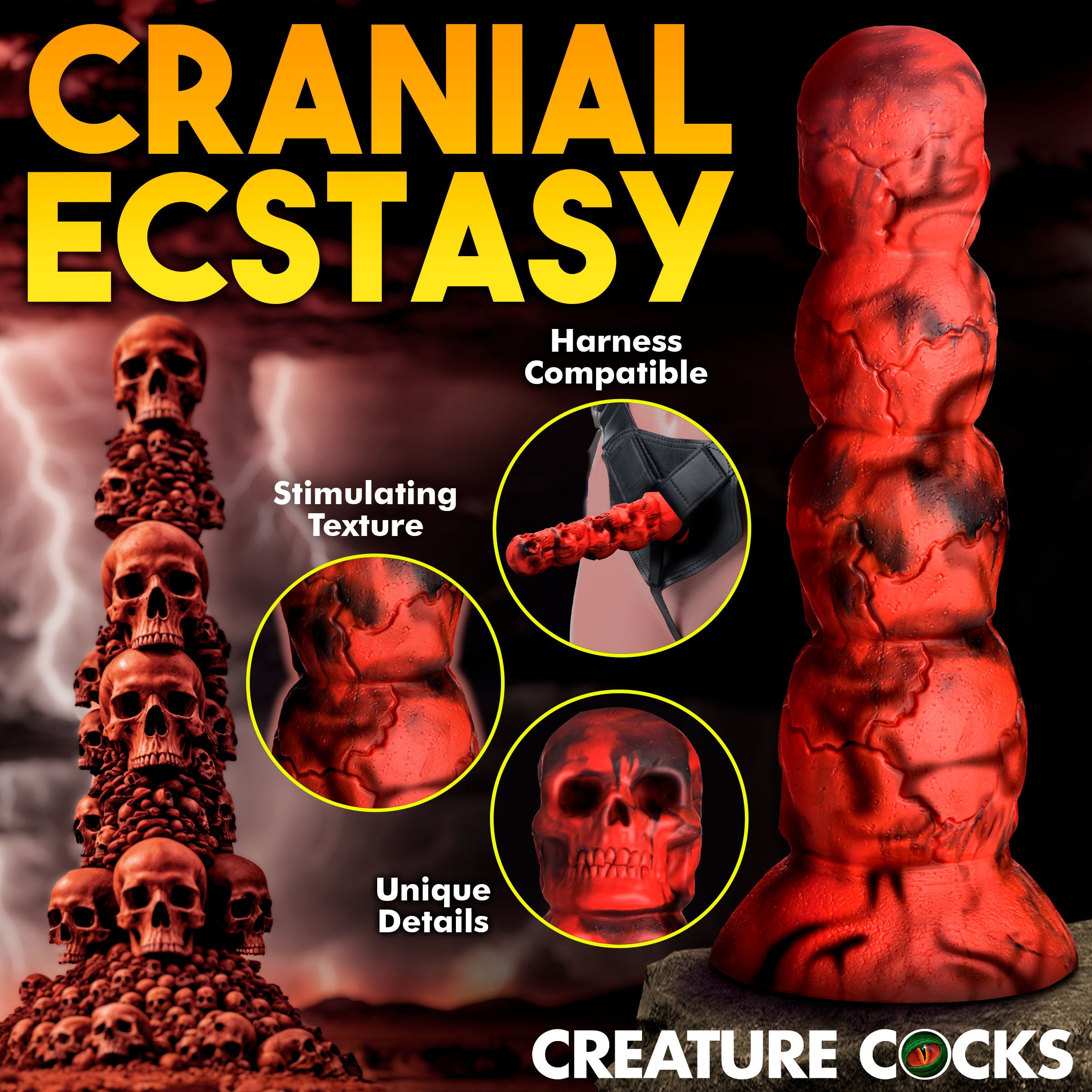 Creature Cocks Doom Silicone Dildo Multi