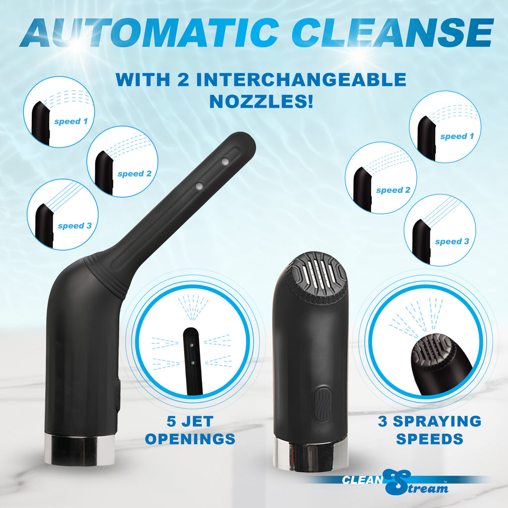 CleanStream Automatic Enema Set Black