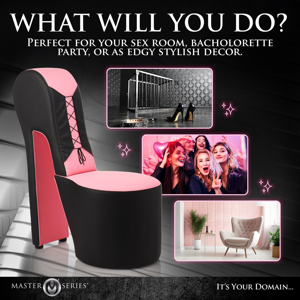 Master Series Stiletto Corset Chair - Pink Pink
