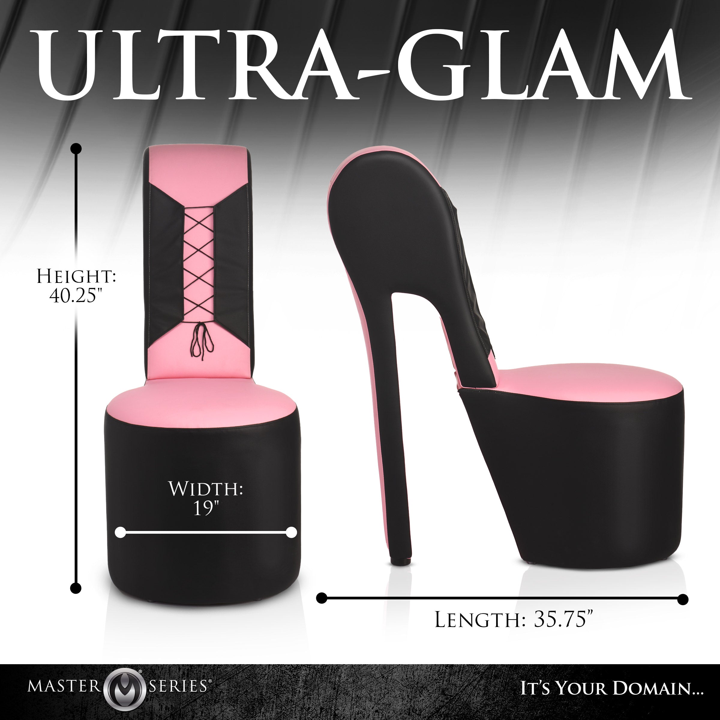 Master Series Stiletto Corset Chair - Pink Pink