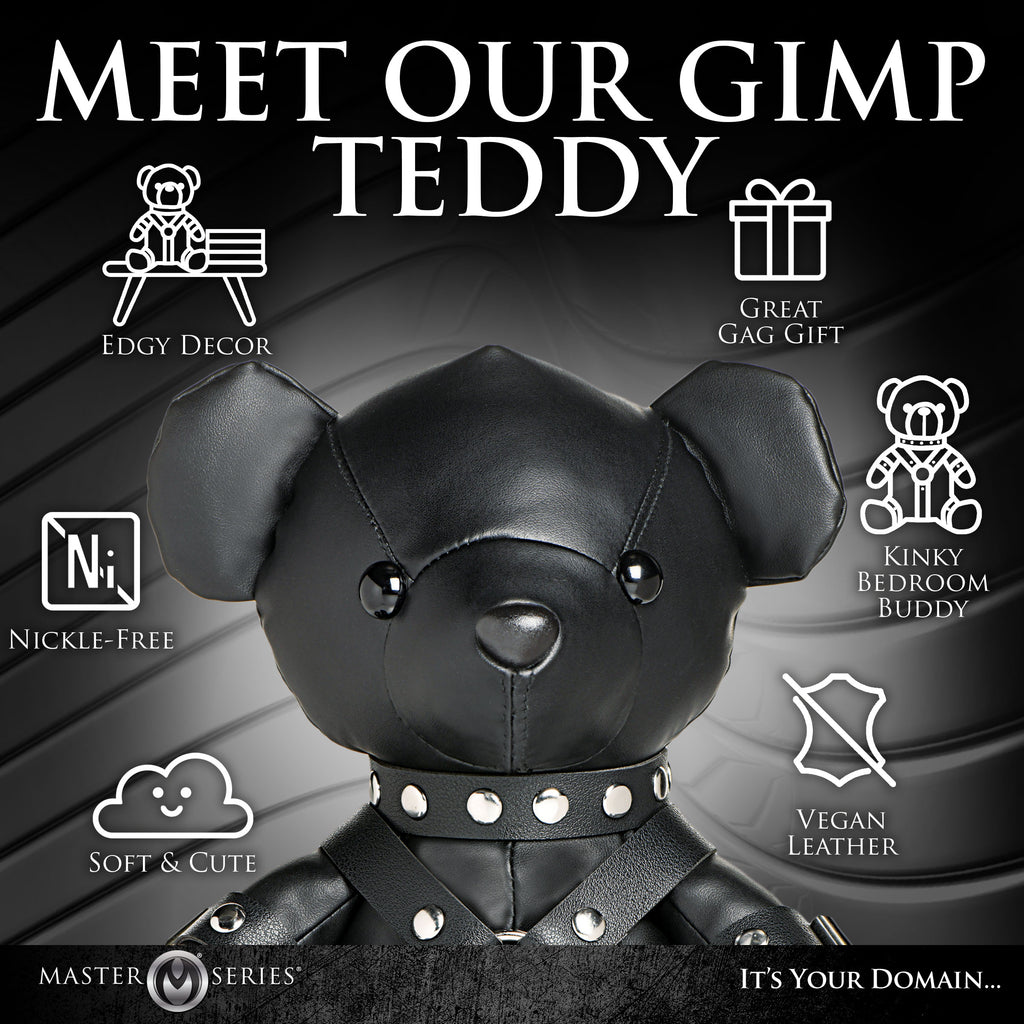 Master Series Gimp Teddy Bear - Black Black