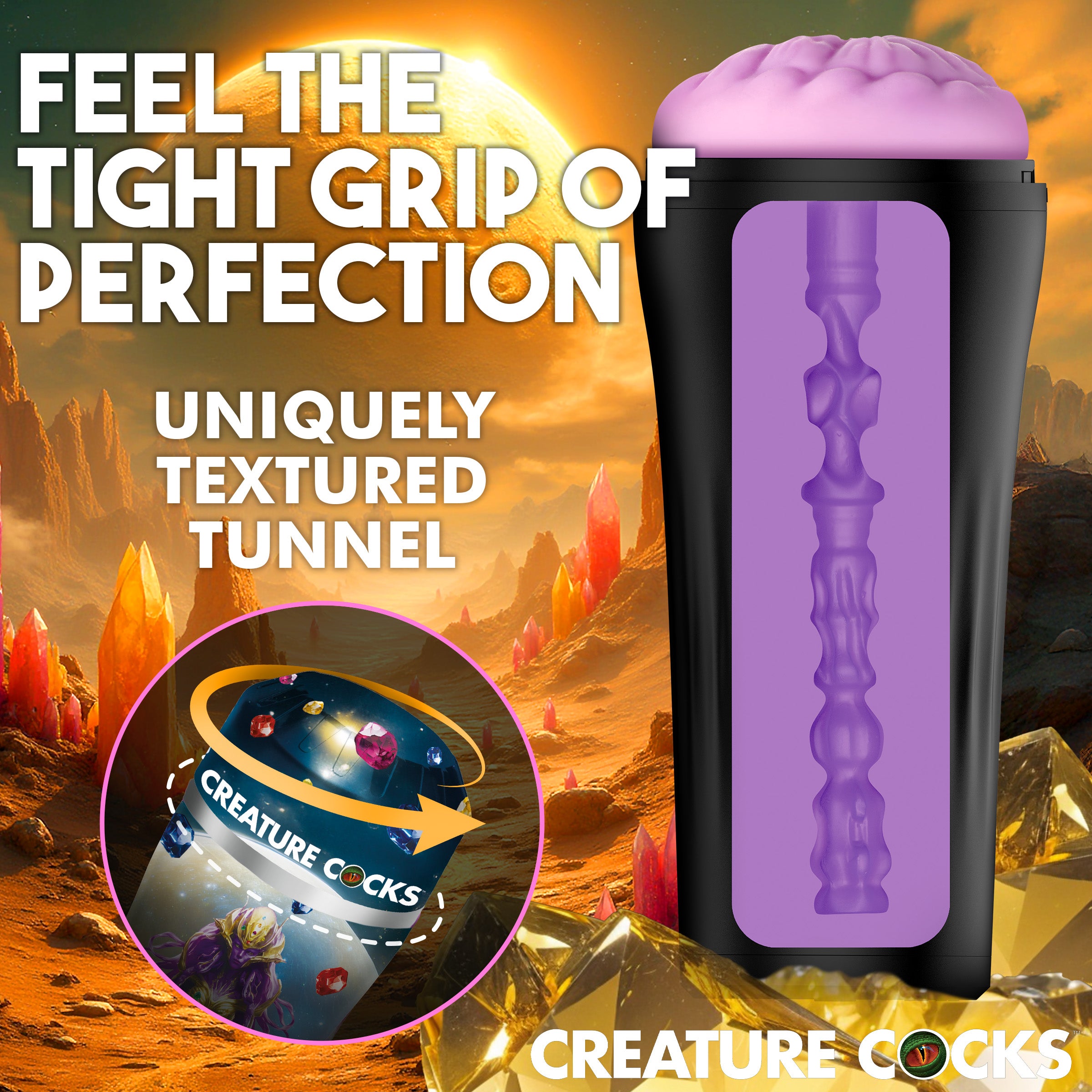 Creature Cocks Thanus Ass Stroker Purple