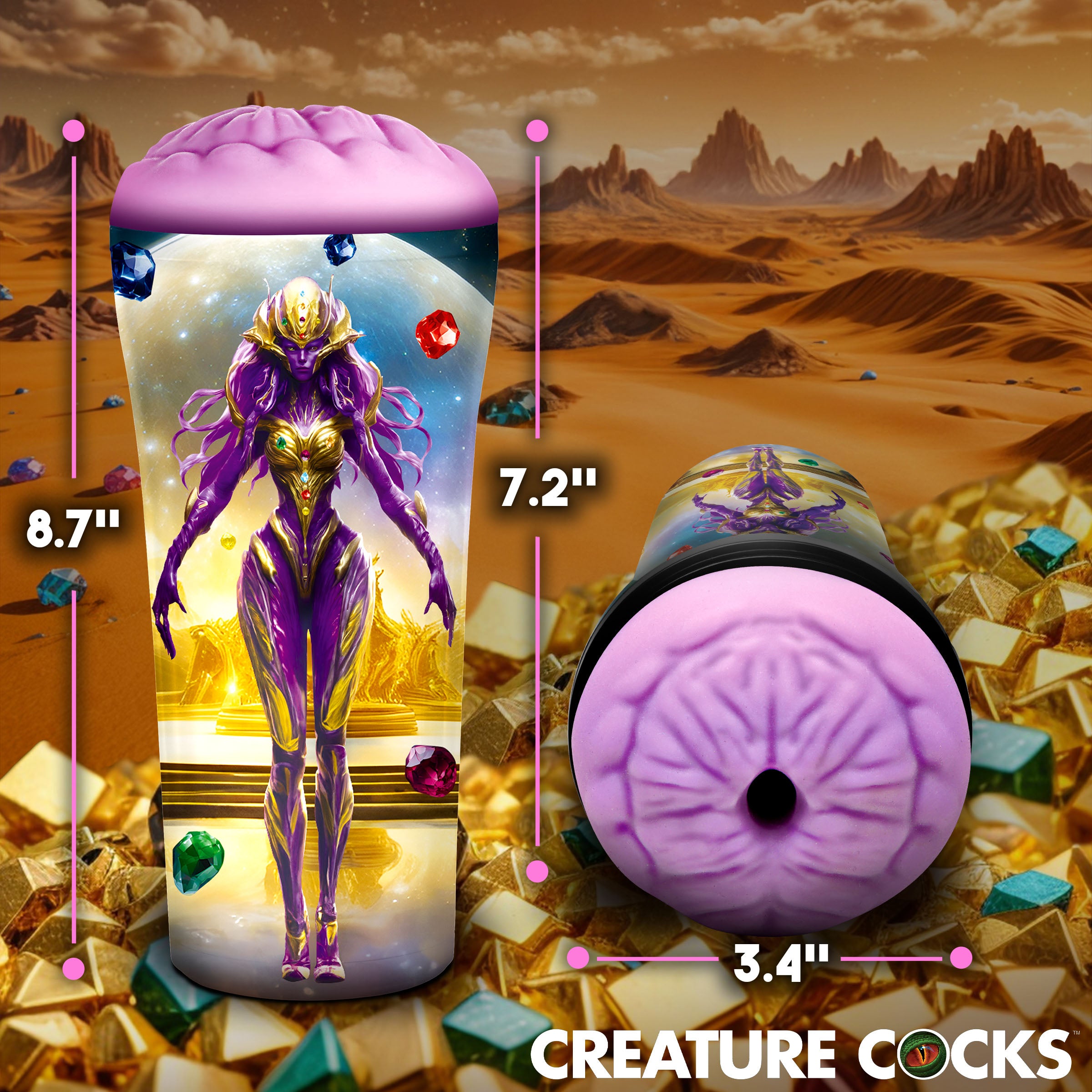 Creature Cocks Thanus Ass Stroker Purple