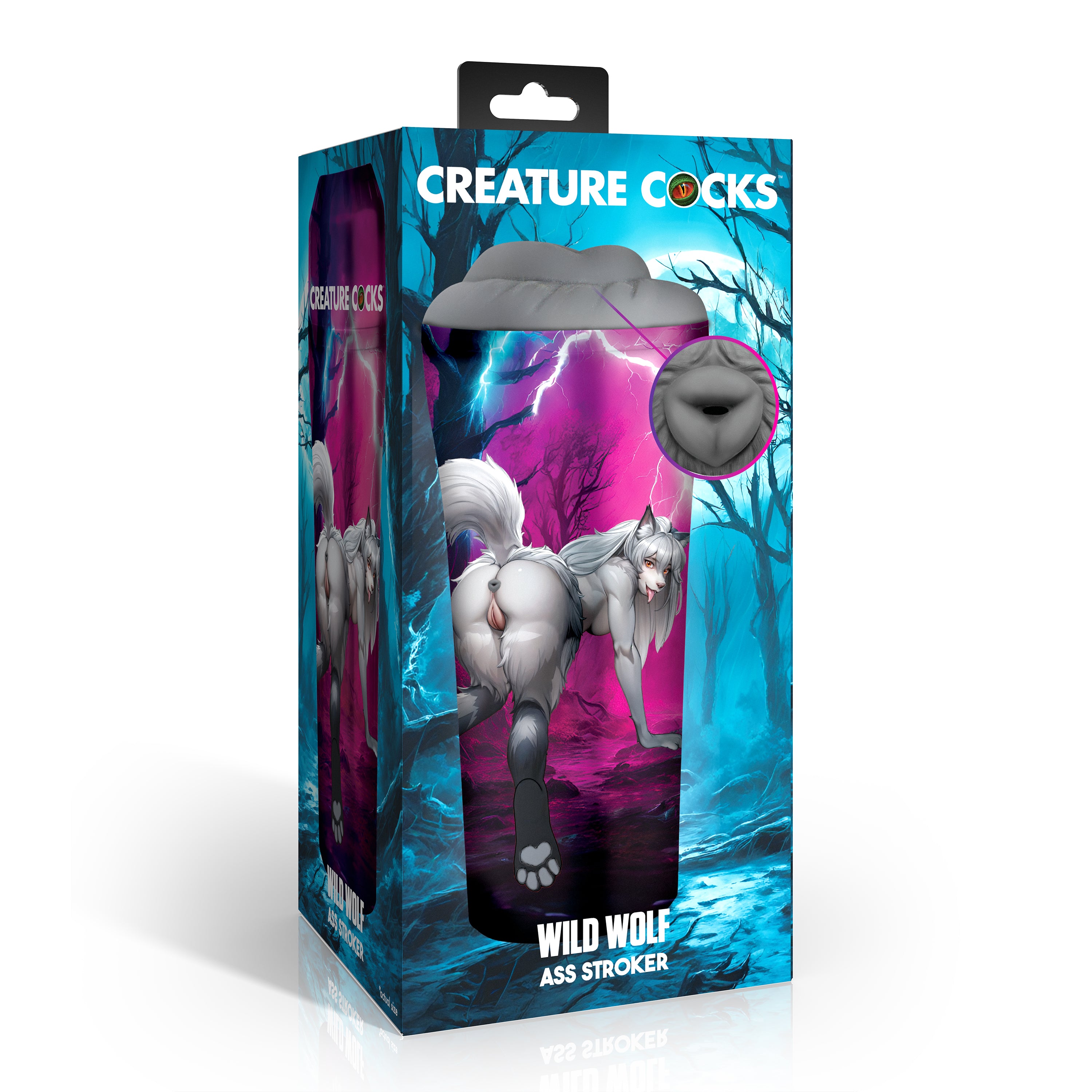 Creature Cocks Wolf Ass Stroker Grey