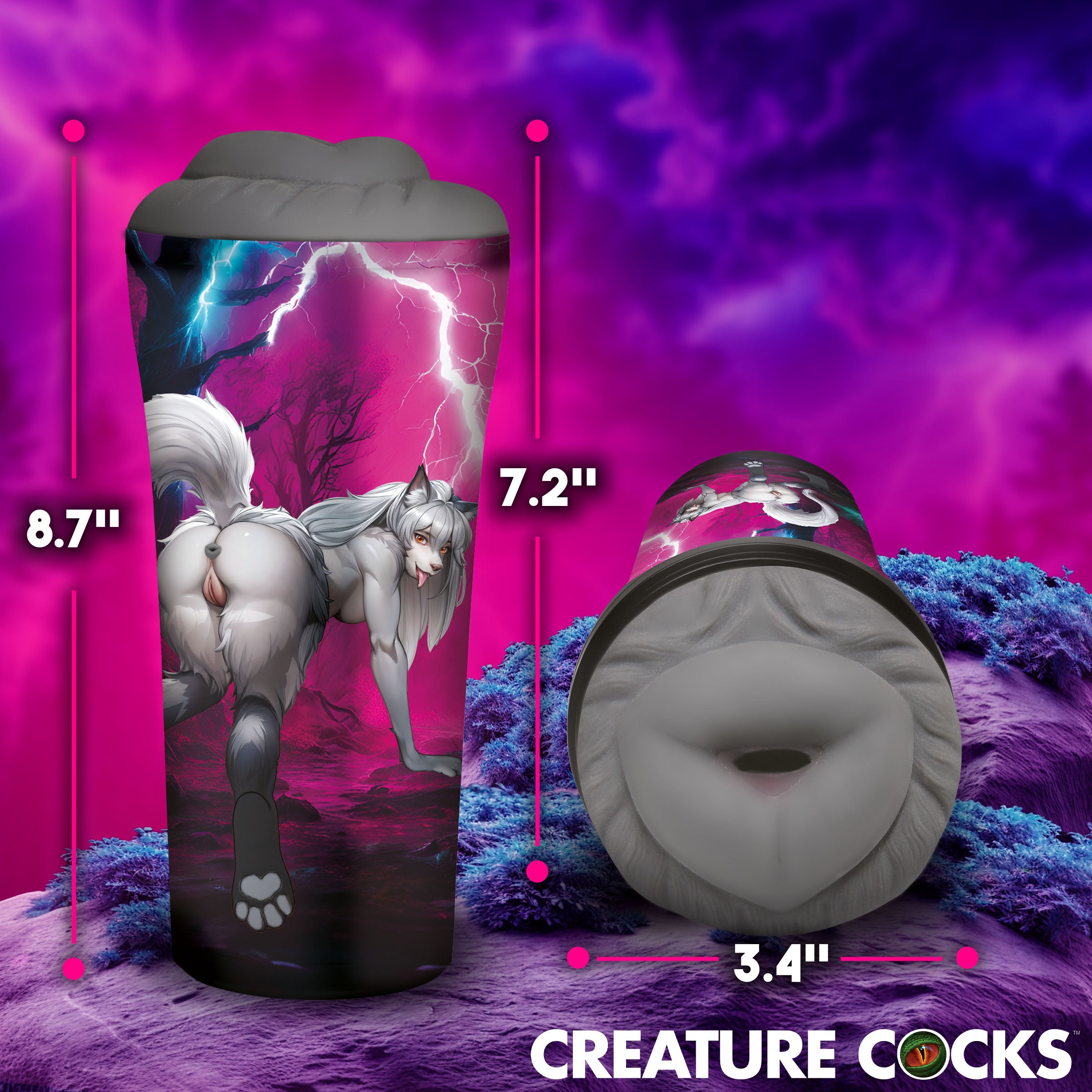 Creature Cocks Wolf Ass Stroker Grey