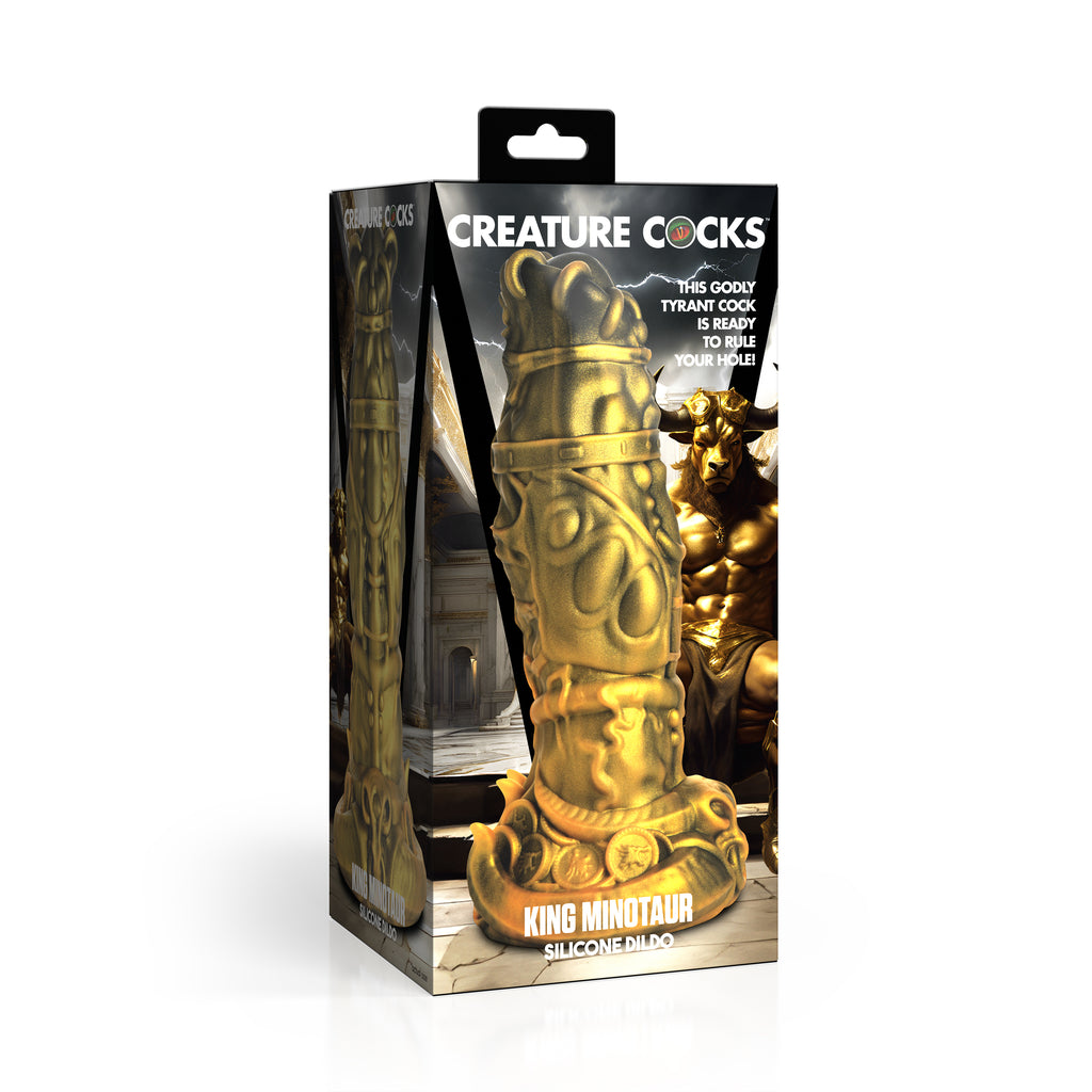 Creature Cocks King Minotaur Silicone Dildo Yellow