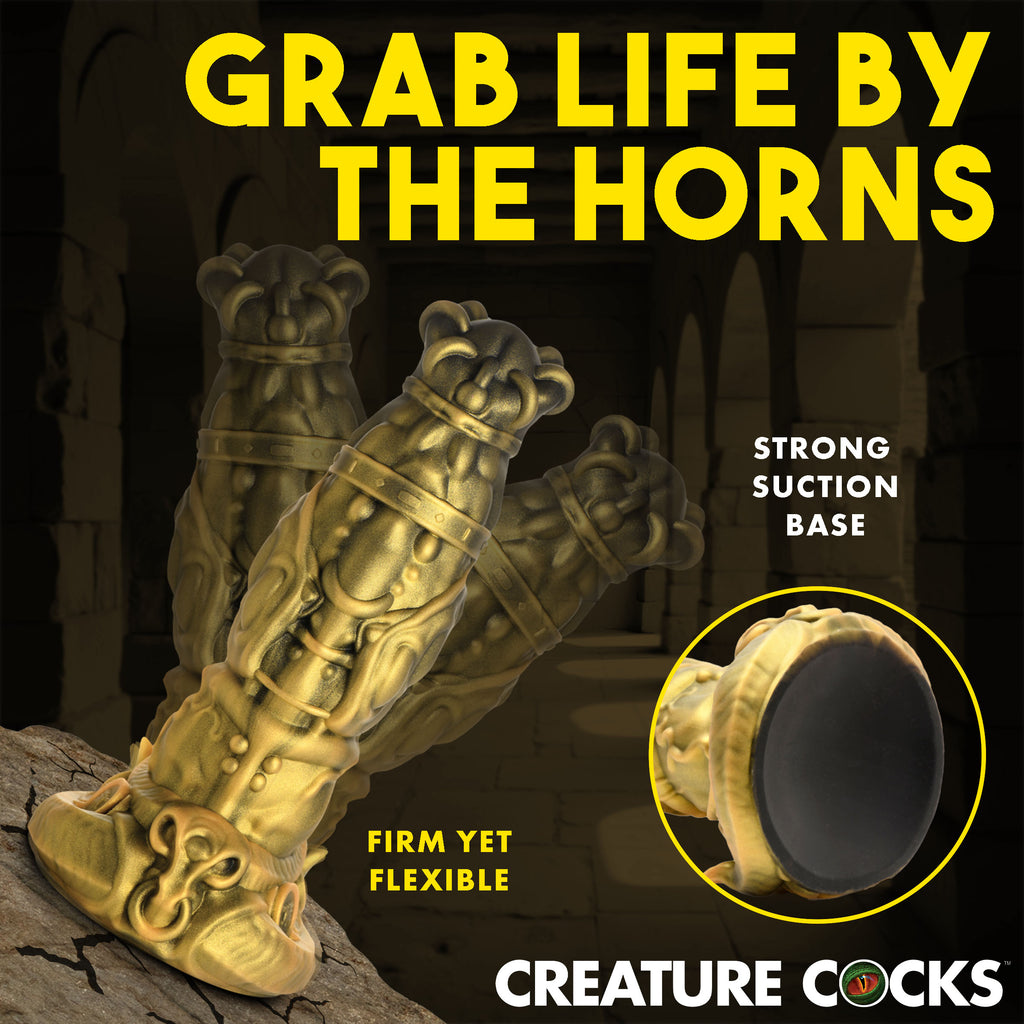 Creature Cocks King Minotaur Silicone Dildo Yellow