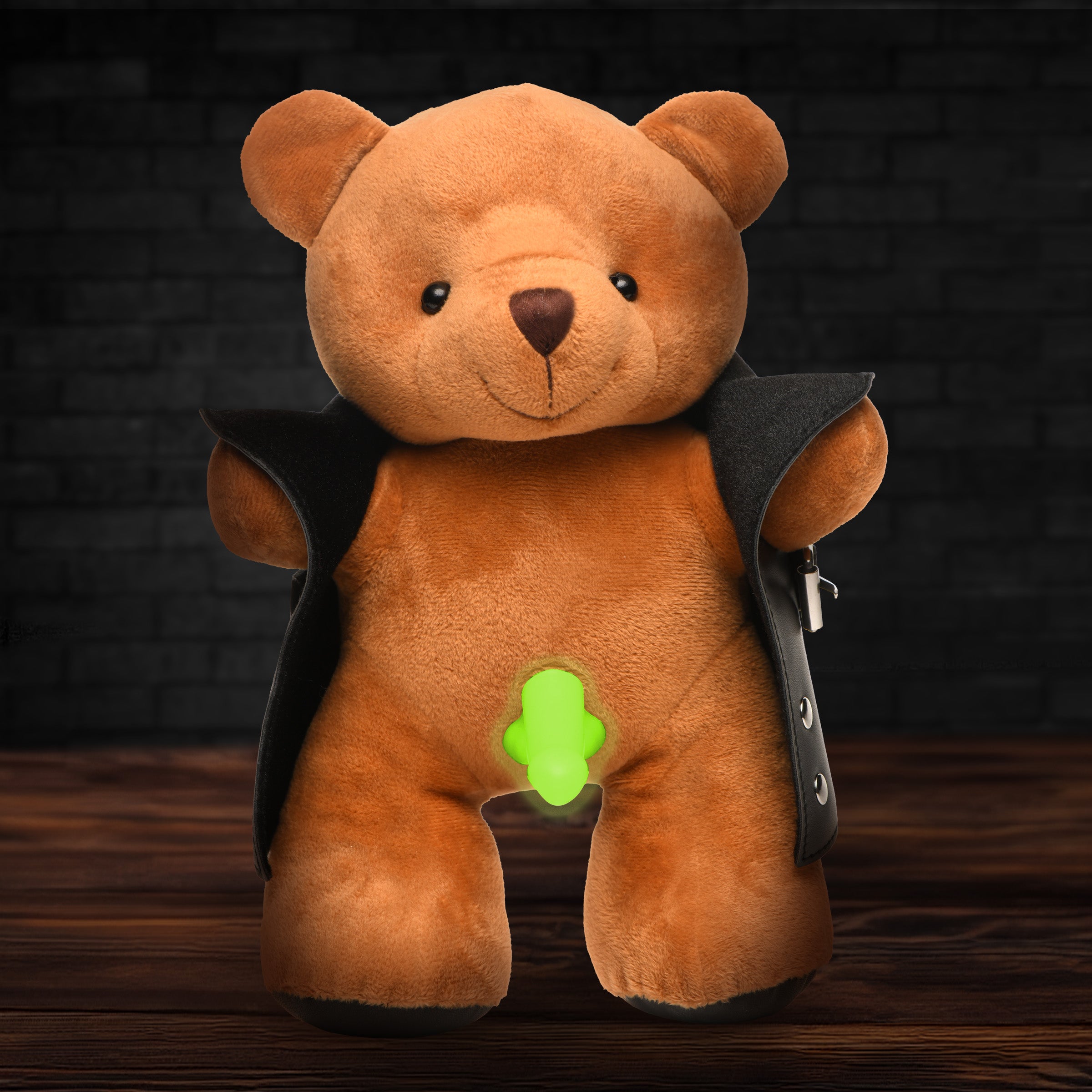 Master Series The Flasher Glow-in-the-Dark Exhibitionist Teddy Bear Brown
