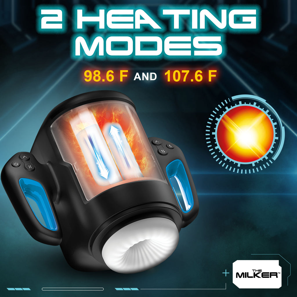 The Milker Cyber Milker Stroking & Vibrating Masturbator Black