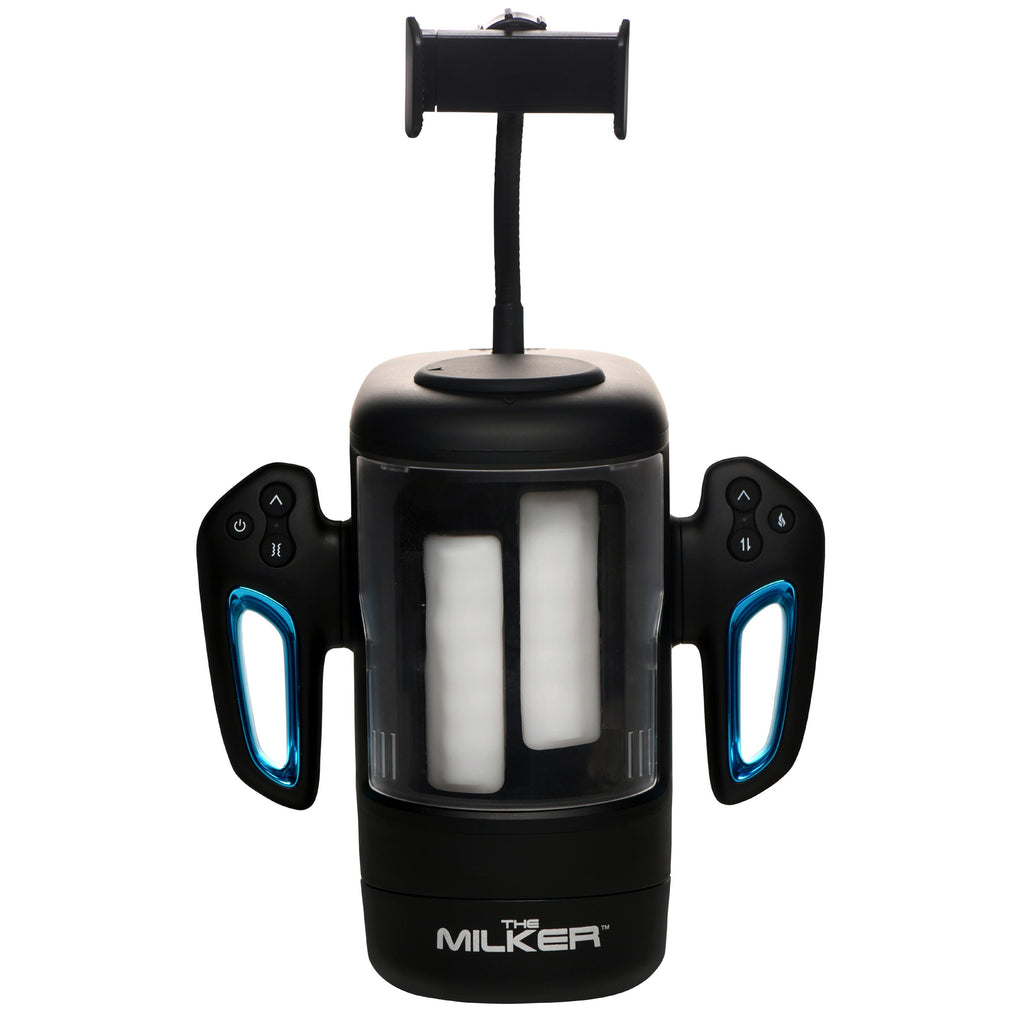 The Milker Cyber Milker Stroking & Vibrating Masturbator Black
