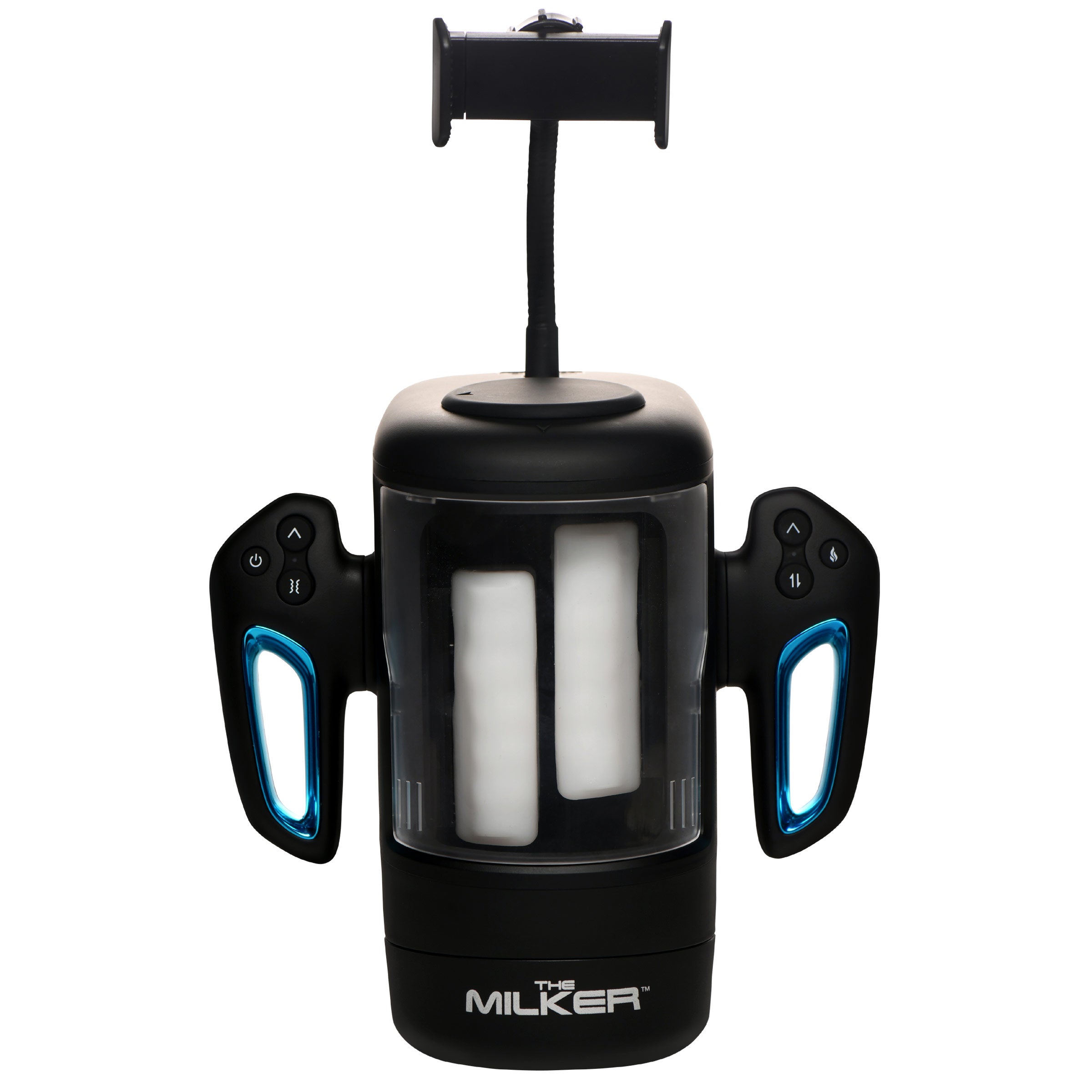 The Milker Cyber Milker Stroking & Vibrating Masturbator Black