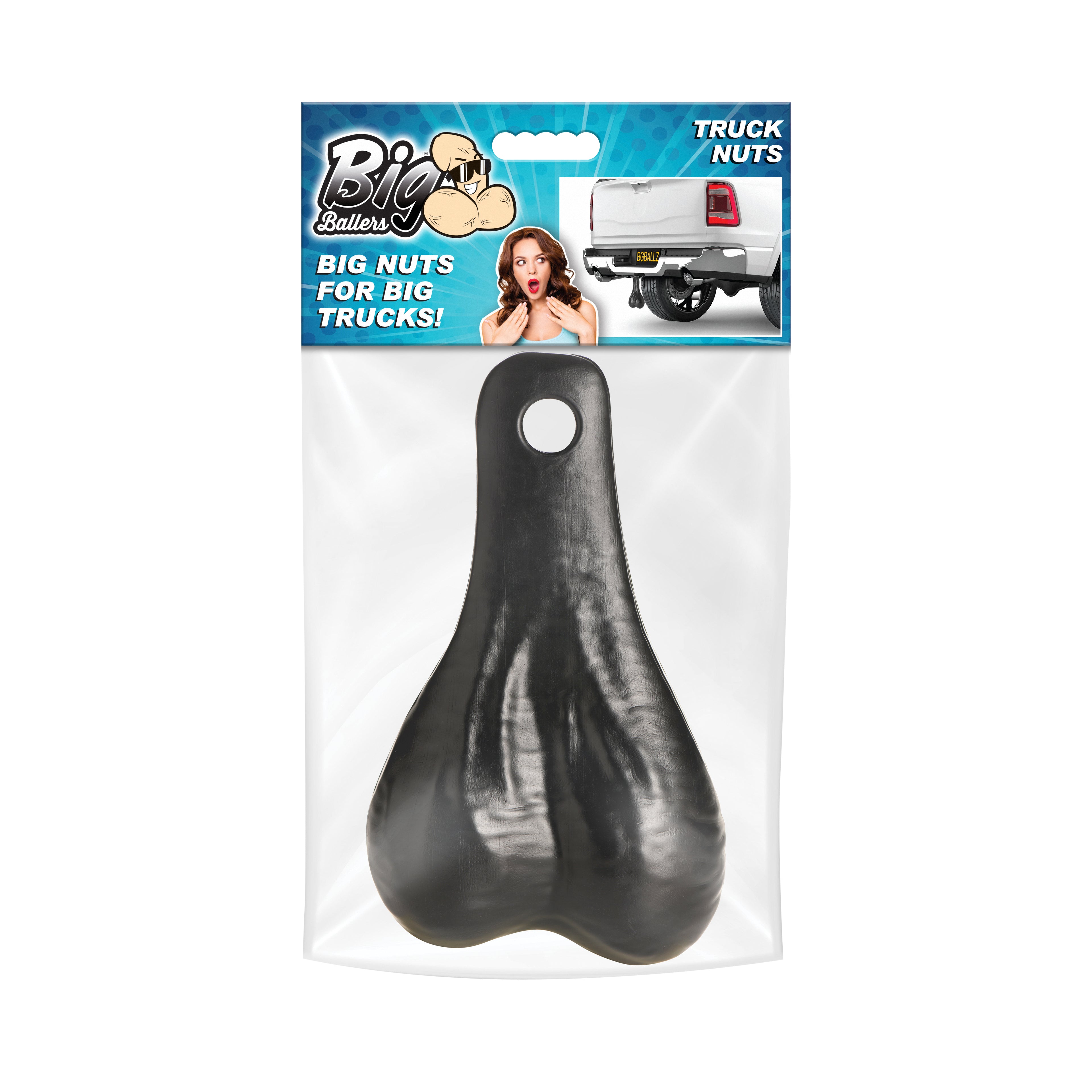 Big Ballers Truck Nuts - Black Black