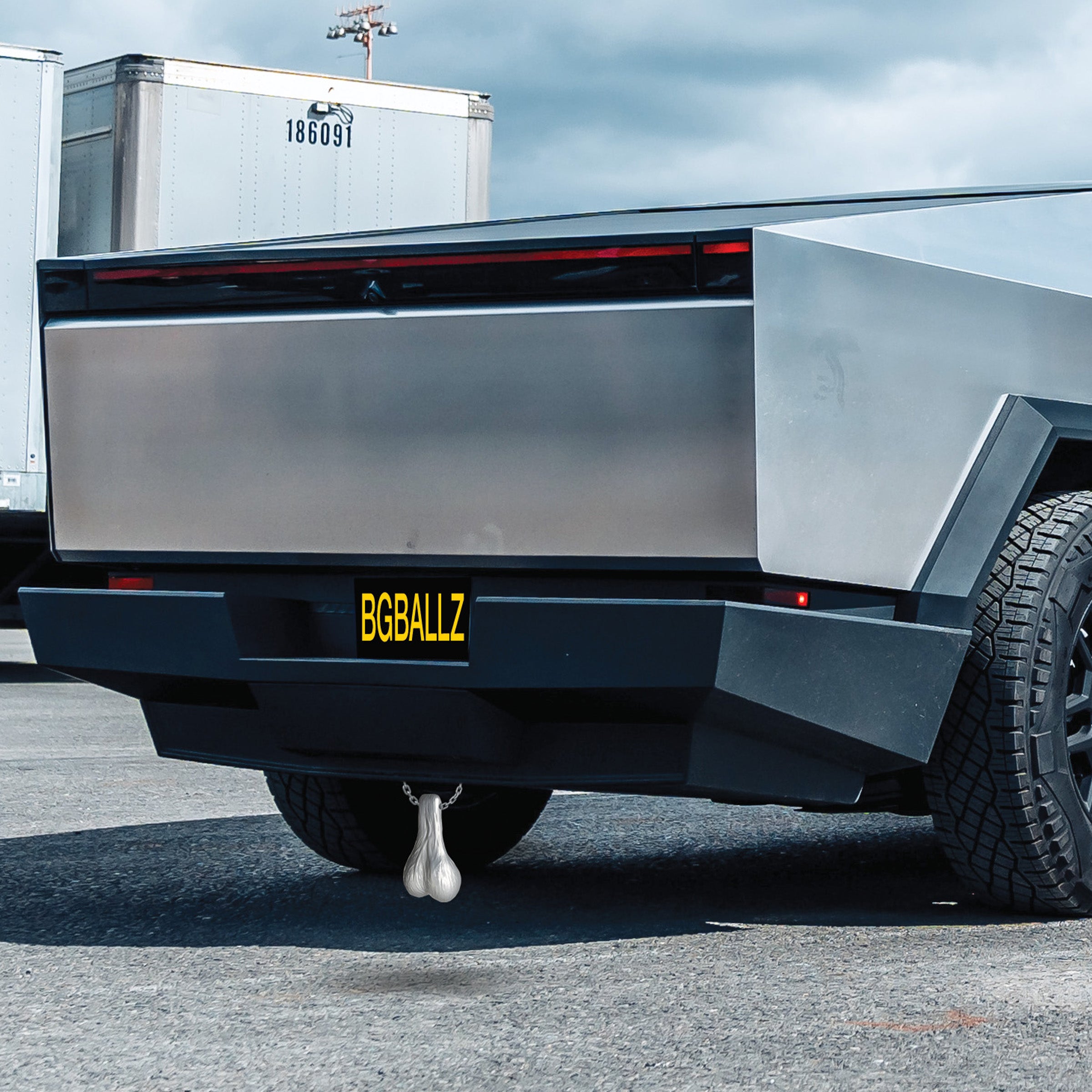 Big Ballers Truck Nuts - Black Grey