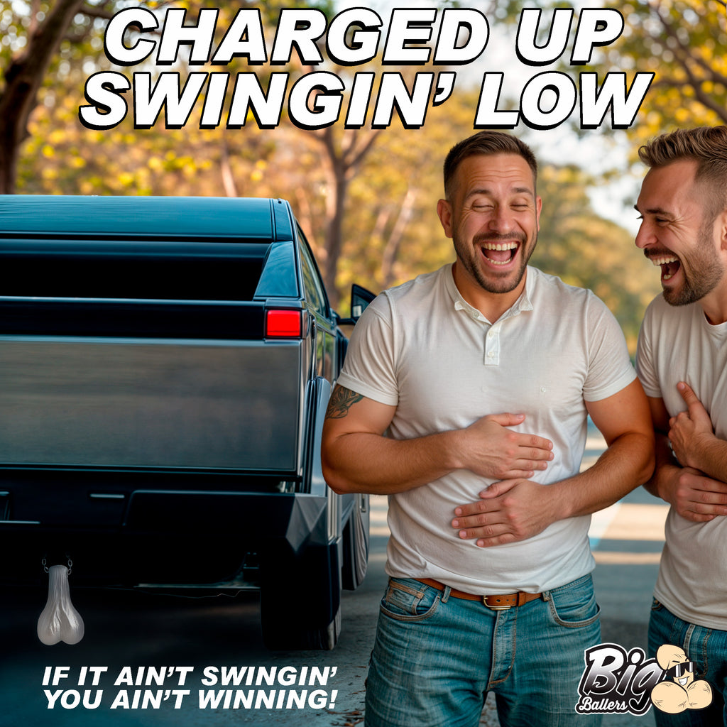 Big Ballers Truck Nuts - Black Grey