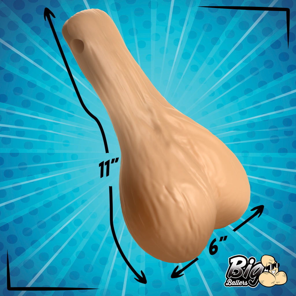 Big Ballers Large Truck Nuts - Black Flesh