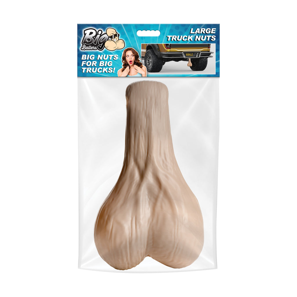 Big Ballers Large Truck Nuts - Black Flesh